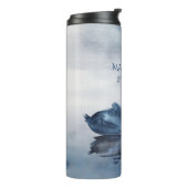 Meer reflecties | Dusty Blue Swan Bridal Party Thermosbeker (Gedraaid links)