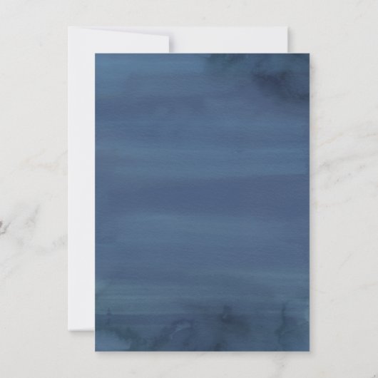 Meer reflecties | Dusty Blue Swan Couple Shower Kaart (Achterkant)