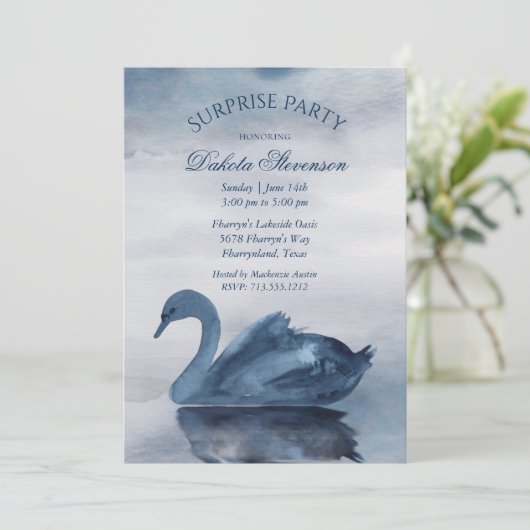 Meer reflecties | Verzekeringspartij Dusty Blue Sw Kaart (Staand voorkant)