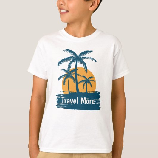 Meer reizen t-shirt (Voorkant)