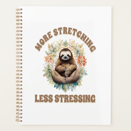 Meer Rekken Minder Stressen Luiaard Planner (Voorkant)