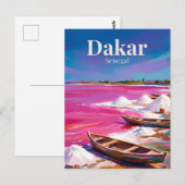 Meer Retba Senegal Briefkaart (Voorkant / Achterkant)