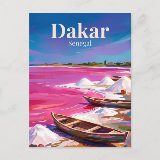 Meer Retba Senegal Briefkaart (Voorkant)