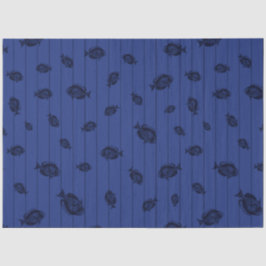 Meer rood en marineblauw nautisch serie ontwerp 13 tissuepapier