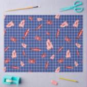 Meer rood en marineblauw nautisch serie ontwerp 6 tissuepapier (Craft)