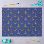 Meer rood en marineblauw nautisch serie ontwerp 7 tissuepapier (Craft)