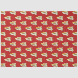 Meer rood en marineblauw nautisch serie ontwerp 9 tissuepapier