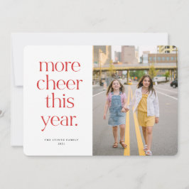 Meer ruimte dit jaar met rode kerstkaart kaart