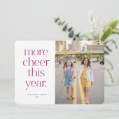 Meer ruimte dit jaar Paarse kerstkaart Kaart (Staand voorkant)