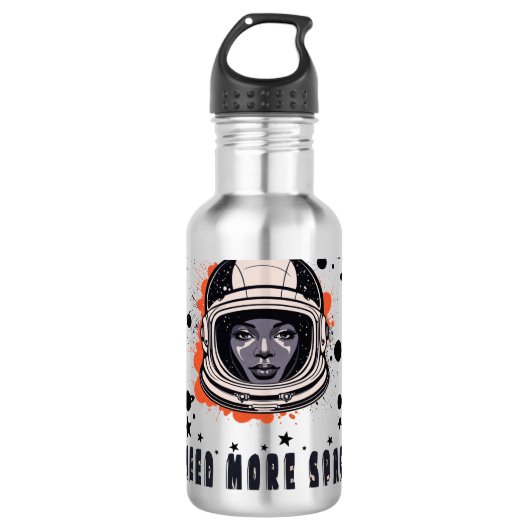 Meer ruimte nodig – Astronaut waterfles (Voorkant)