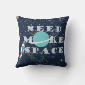 Meer ruimte nodig Grappige sterrenstelsels planete Kussen (Achterkant)