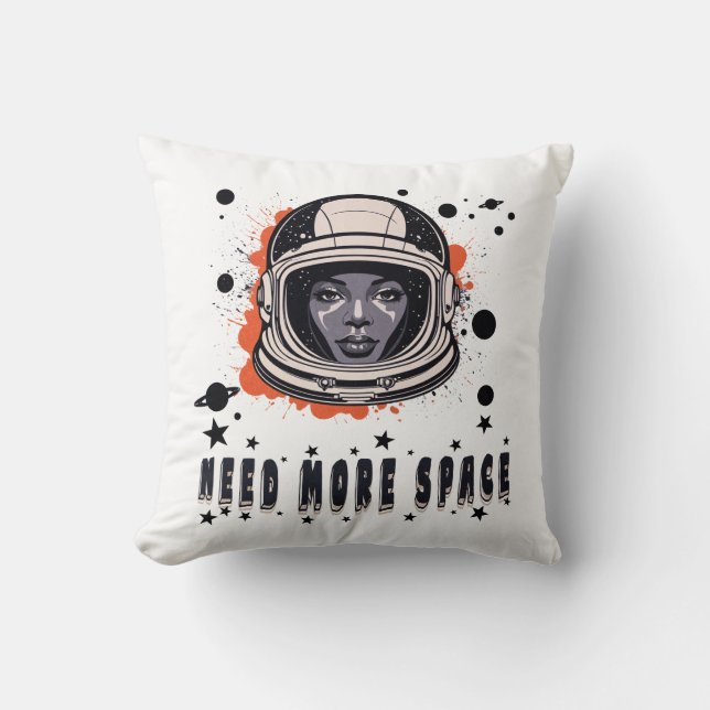 Meer Ruimte Nodig – Kussensloop met Astronaut Kussen (Voorkant)