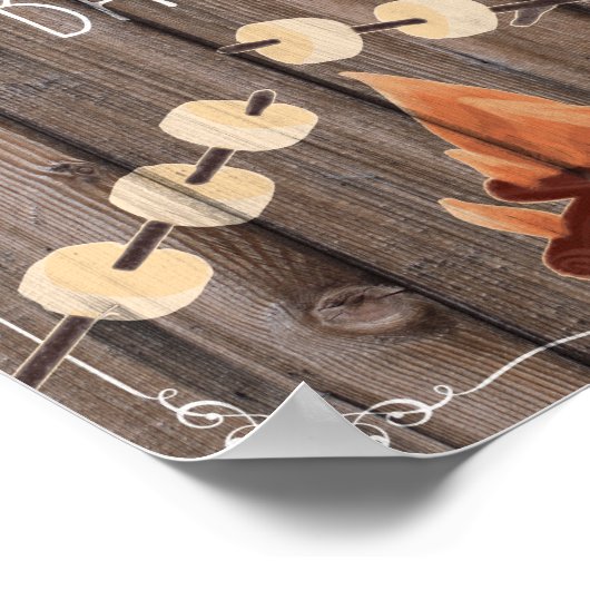 meer rustige bruiloft voor een feestje poster (Hoek)