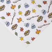 Meer S’mores Campfire Happy Camper Zomertijd Tissuepapier (Detail)