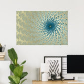 Meer Sandy Whirlpool2 Poster (Thuiskantoor)