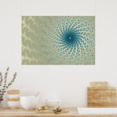 Meer Sandy Whirlpool2 Poster (Keuken)
