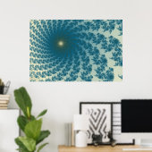Meer Sandy WhirlpoolPoster Poster (Thuiskantoor)