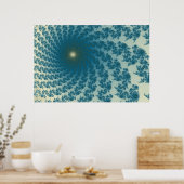 Meer Sandy WhirlpoolPoster Poster (Keuken)