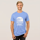 Meer Sawyer Lokale Golfshirt Tri-Blend Shirt (Voorkant volledig)