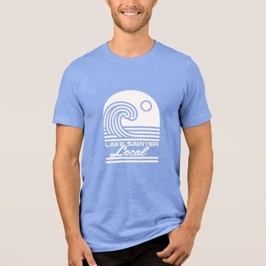Meer Sawyer Lokale Golfshirt Tri-Blend Shirt (Voorkant)