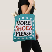 Meer schoenen alstublieft Canvas tas (Dichtbij)