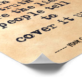 Meer schokkend dan de waarheid zijn leugens citere poster (Hoek)