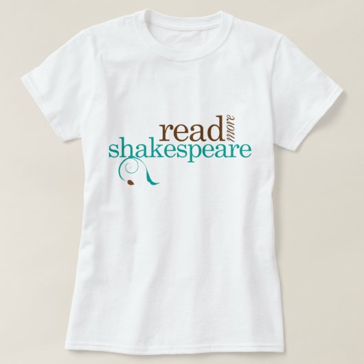 Meer Shakespeare lezen T-shirt (Design voorkant)