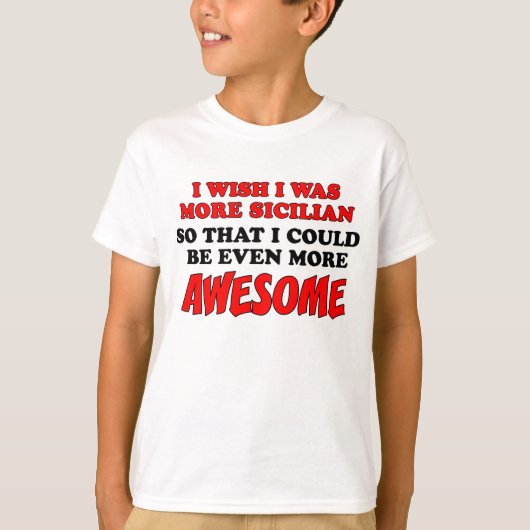 Meer Sicilië Geweldige T-shirt (Voorkant)