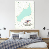 Meer Silvaplana Zwitserland. Canvas Afdruk (Insitu (Slaapkamer))