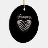 Meer Skeleton Hands Heart Gothic Halloween Keramisch Ornament (Rechts)