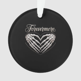 Meer Skeleton Hands Heart Gothic Halloween Ornament