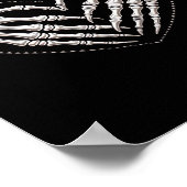 Meer Skeleton Hands Heart Gothic Halloween Poster (Hoek)