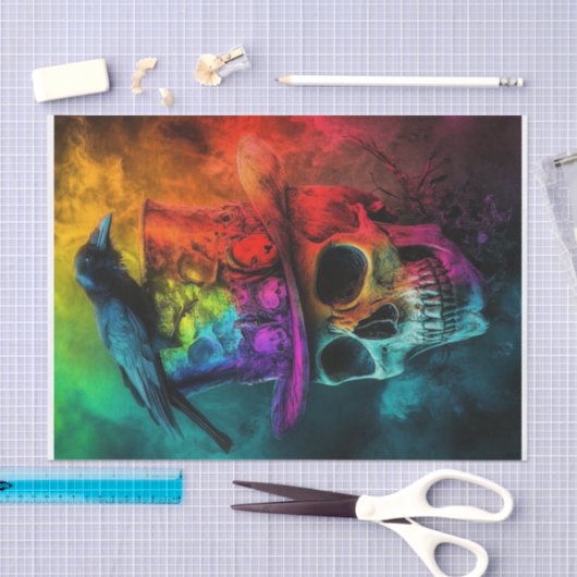 Meer Skull Lyfe1 Tissuepapier (Craft)