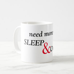Meer slaap- en koffietekst nodig koffiemok