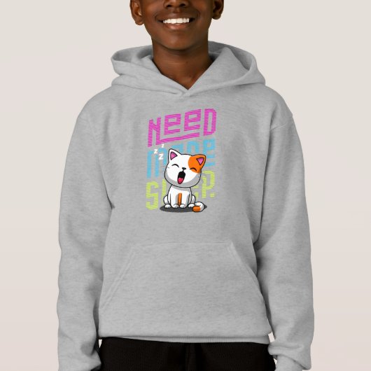 Meer slaap nodig | Grappige Cat schattige geeuwen (Voorkant)