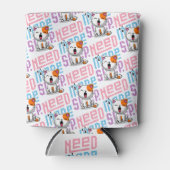 Meer slaap nodig | Grappige Cat schattige geeuwen  Blikjeskoeler (Voorkant)