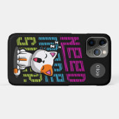 Meer slaap nodig | Grappige Cat schattige geeuwen Case-Mate iPhone Case (Achterkant (horizontaal))
