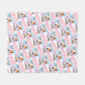 Meer slaap nodig | Grappige Cat schattige geeuwen  Fleece Deken (Voorkant (Horizontaal))