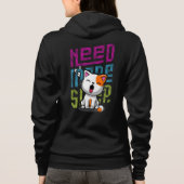 Meer slaap nodig | Grappige Cat schattige geeuwen  Hoodie (Achterkant)
