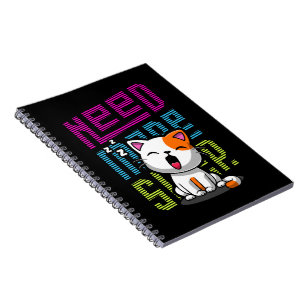 Meer slaap nodig   Grappige Cat schattige geeuwen  Notitieboek