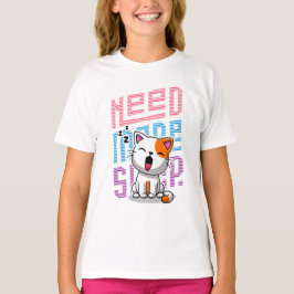 Meer slaap nodig | Grappige Cat schattige geeuwen  T-shirt
