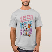 Meer slaap nodig | Grappige Cat schattige geeuwen  T-shirt (Voorkant)