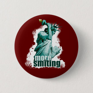 Meer smiting! Vrijheidsbeeld Ronde Button 5,7 Cm