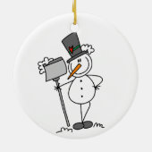 Meer Sneeuw aub vakantie Ornament (Achterkant)