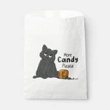Meer snoep alsjeblieft Halloween Zwarte Kat