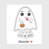 Meer Snoep Halloween Cute Ghost sticker (Vel)