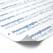 Meer soorten woorden Poster (Hoek)