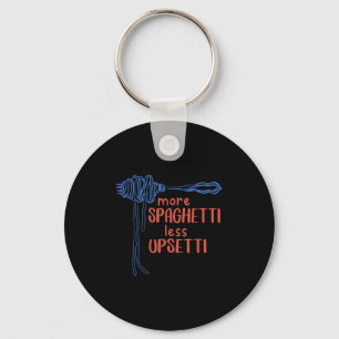 Meer Spagetti Minder Etti Grappig Foodie Spaghetti Sleutelhanger