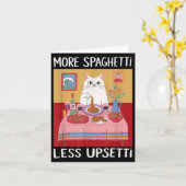 Meer spaghetti minder overstuur Grappig Schattige Kaart (Gele Bloem)
