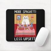 Meer spaghetti minder overstuur Grappig Schattige Muismat (Met muis)